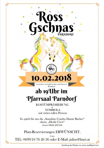 RossGschnas 2018 Fotos - Pfarrsaal Parndorf